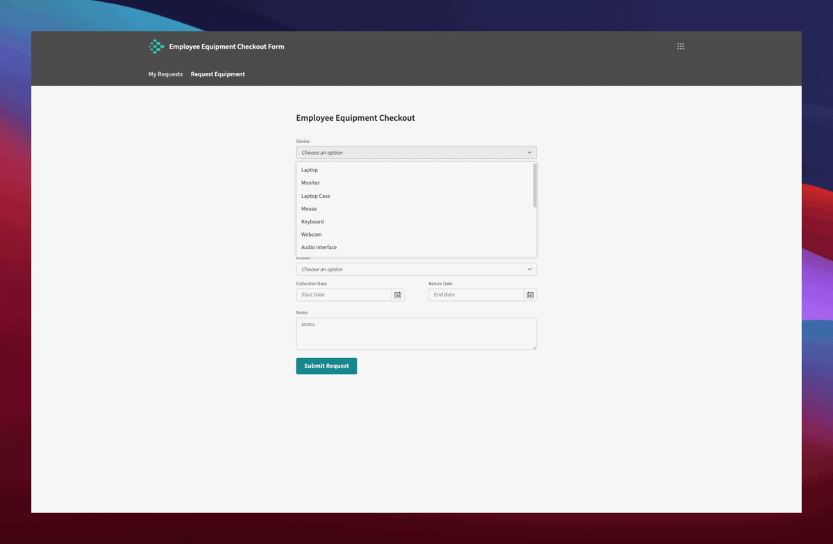 Device rental app template free Device rental app template free