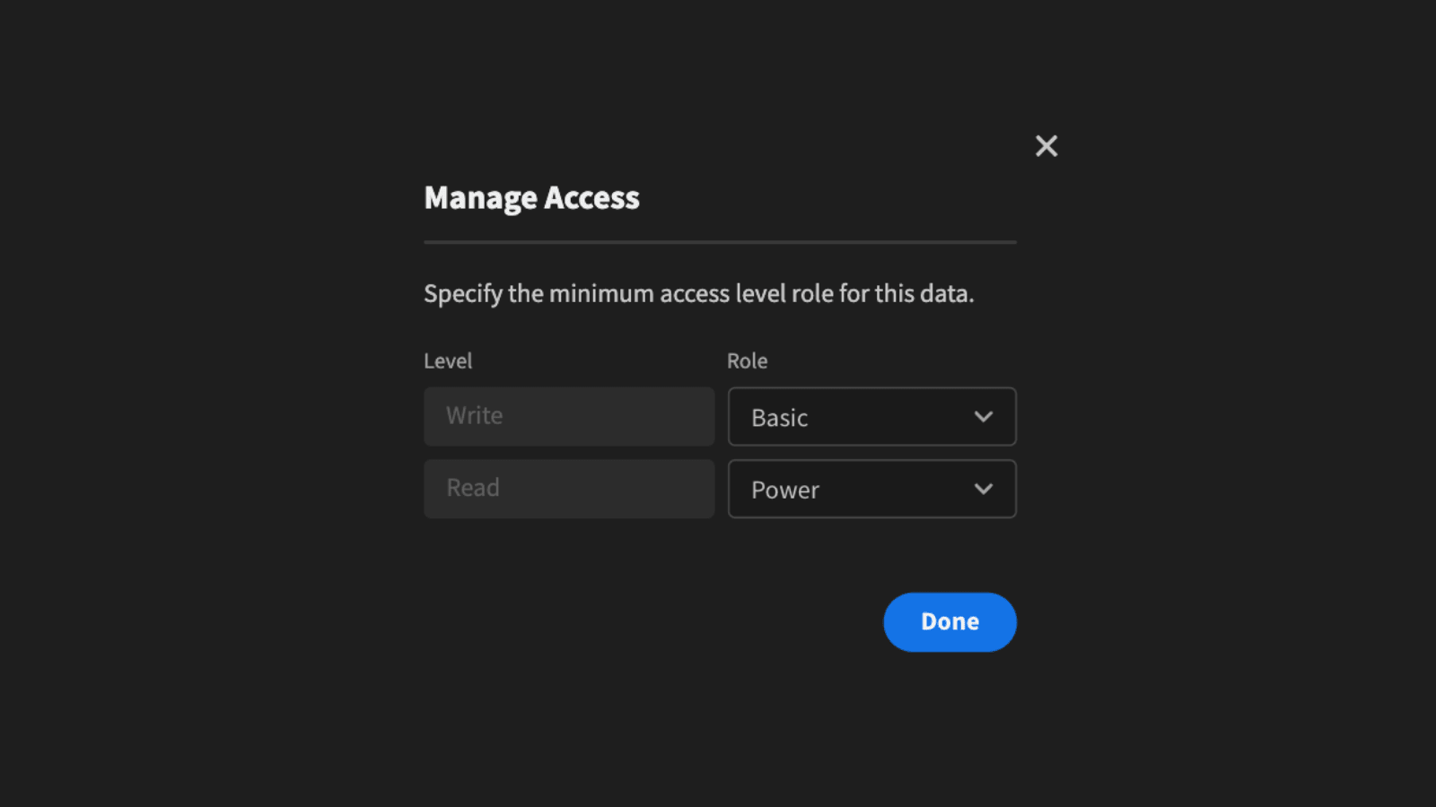 Manage Access Manage Access