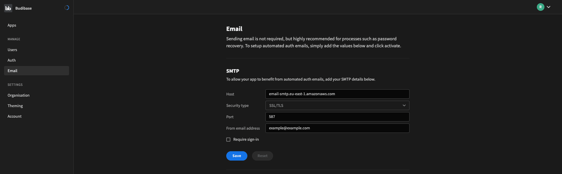 Add SMTP Add SMPT