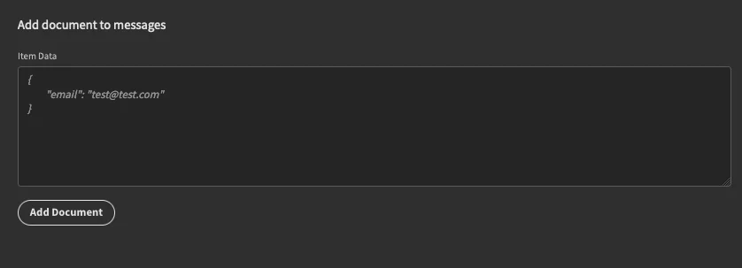 Add document form Add document form