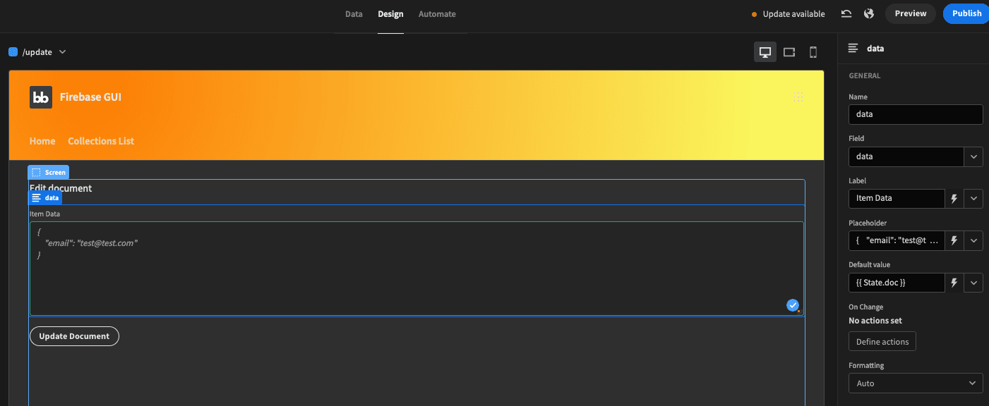 Firebase GUI Firebase GUI