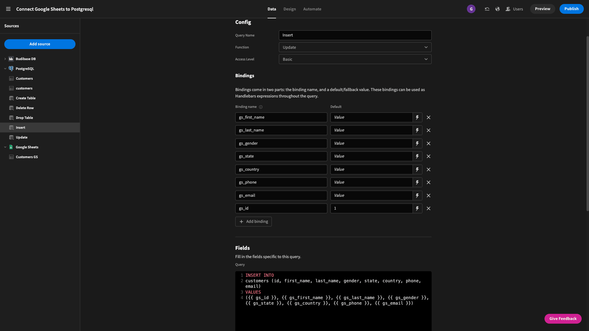 INSERT Query