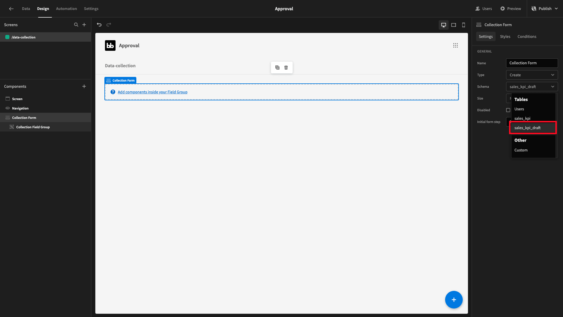 Form schema Form schema