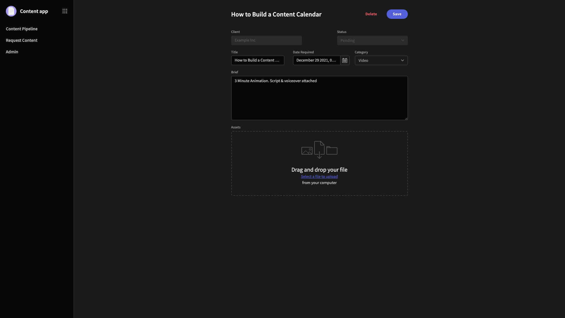 Admin UI Design Admin UI Design