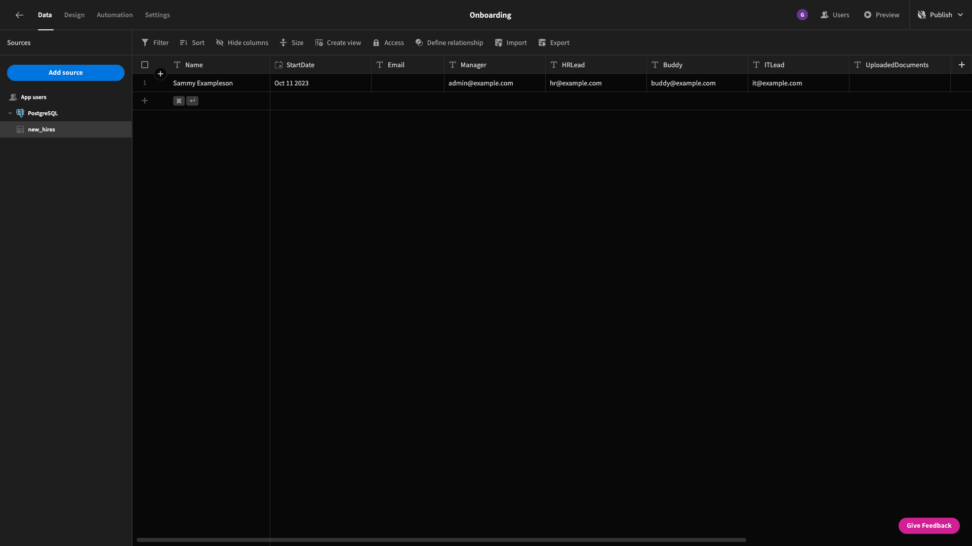 Database Database