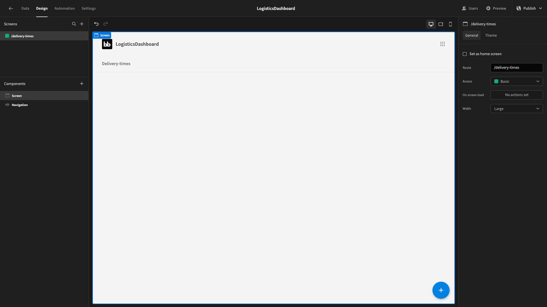 Blank Screen