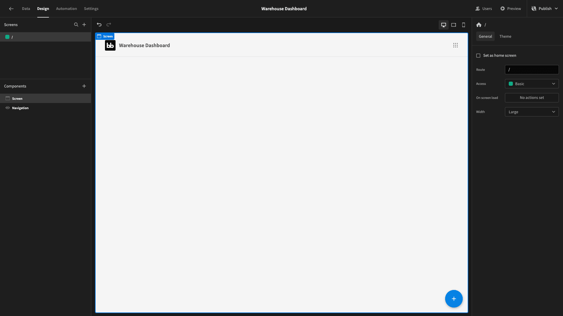 Blank Screen