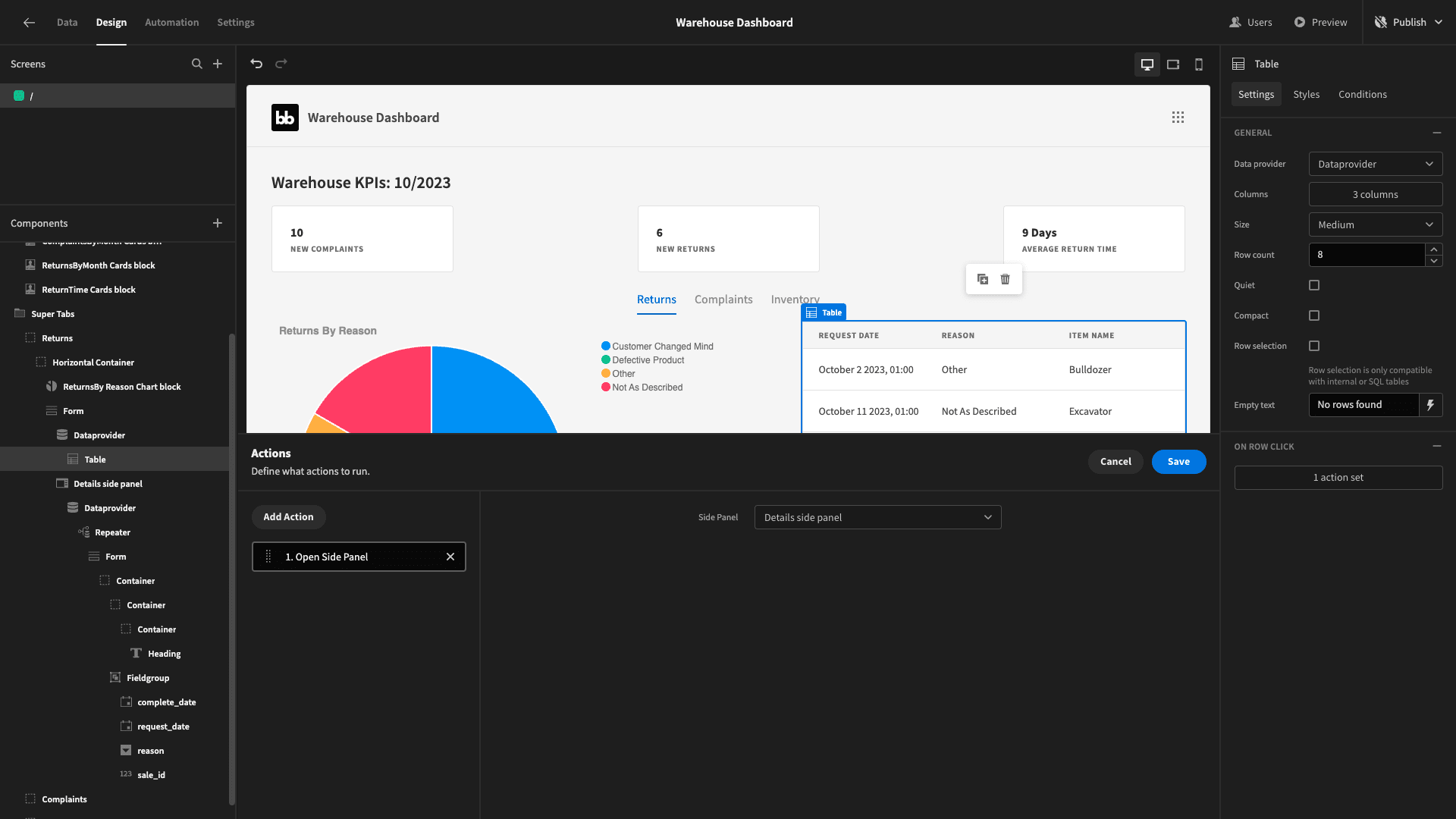 Click Actions