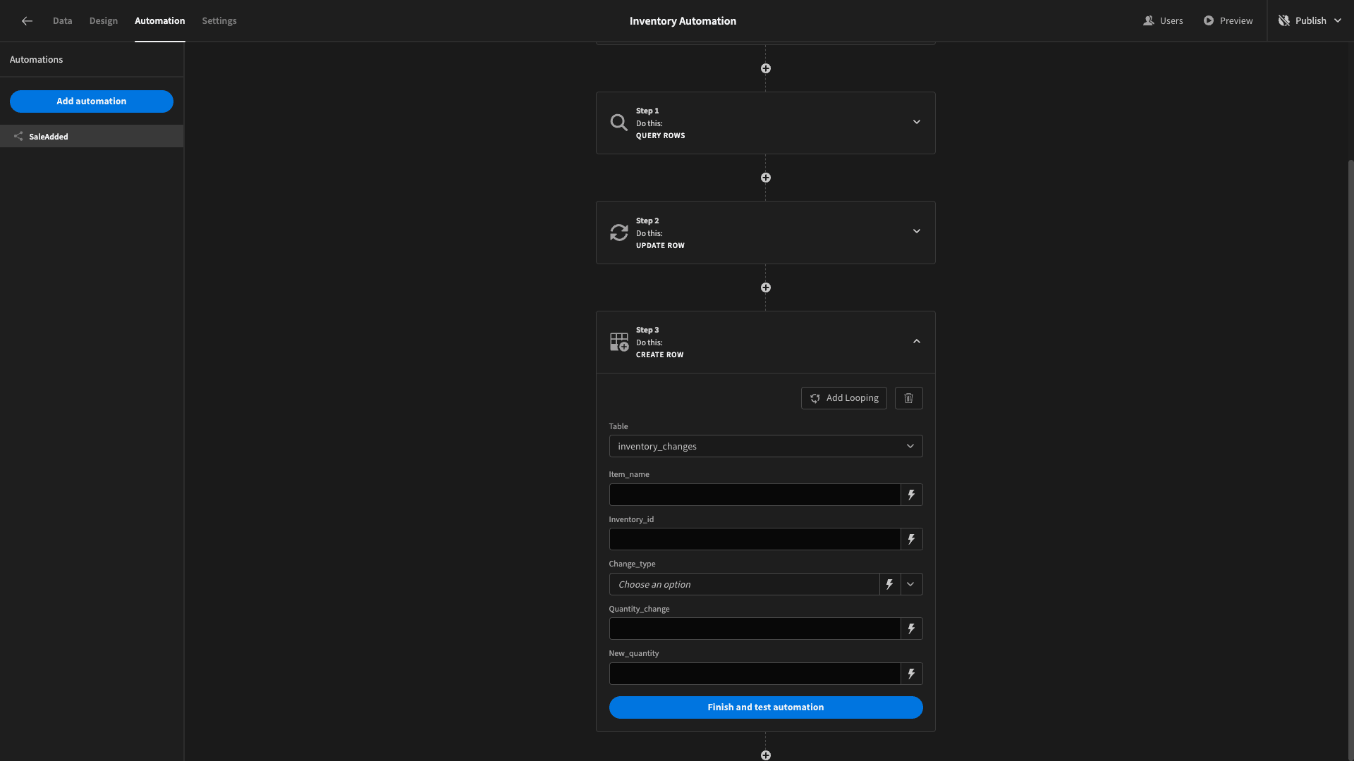Add row Add row