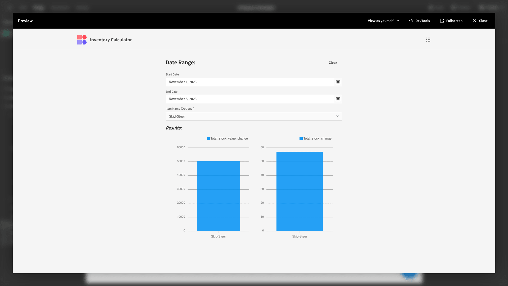 Inventory Calculator Inventory Calculator