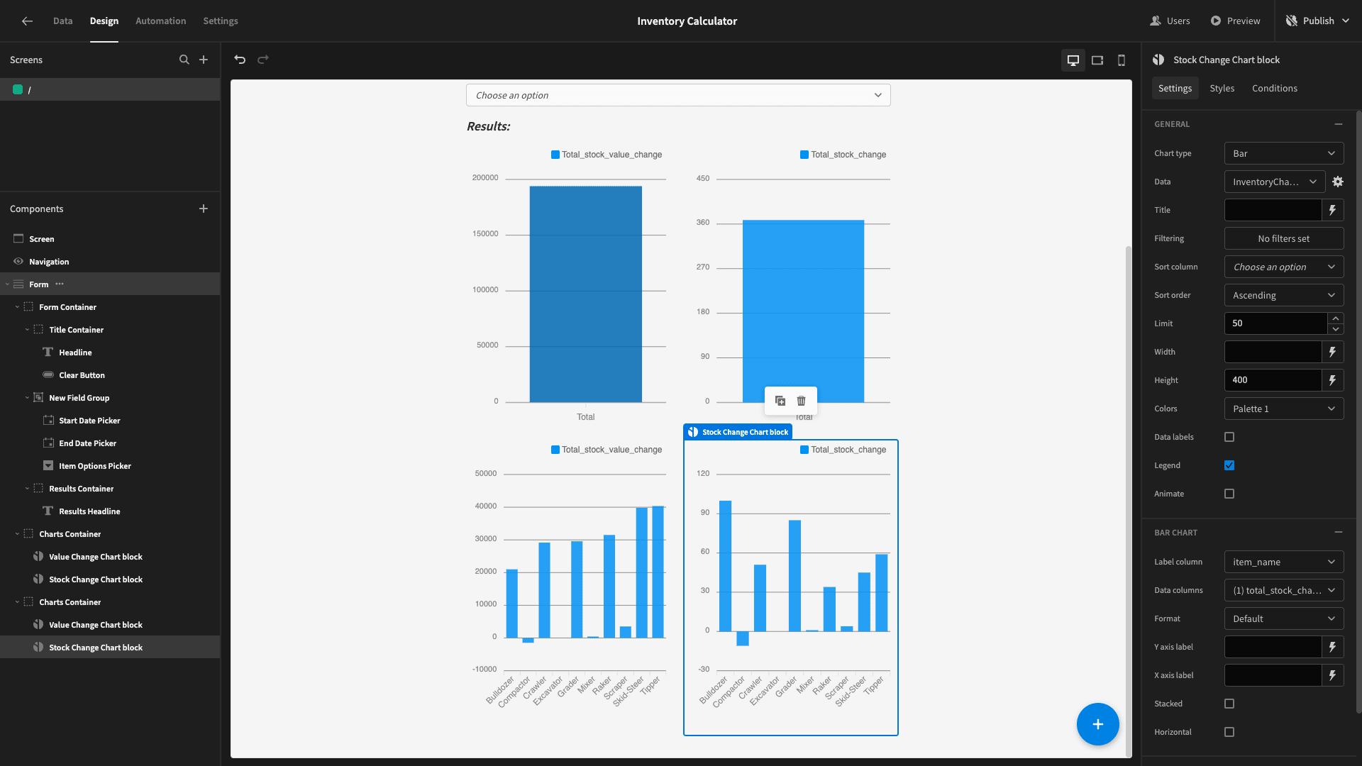 Charts Charts