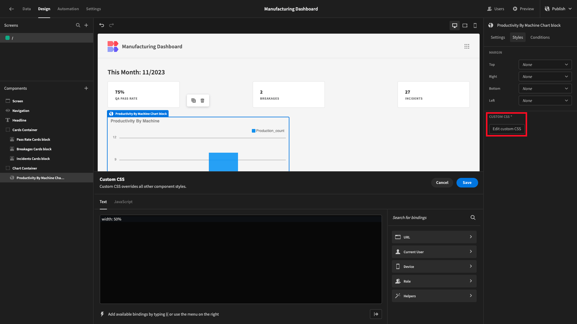 Edit custom CSS Edit custom CSS