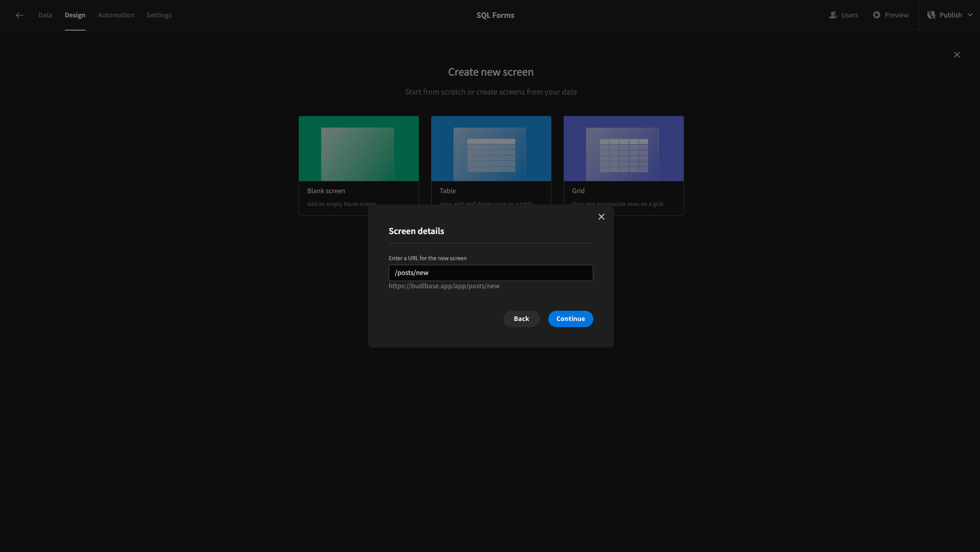 Blank Screen