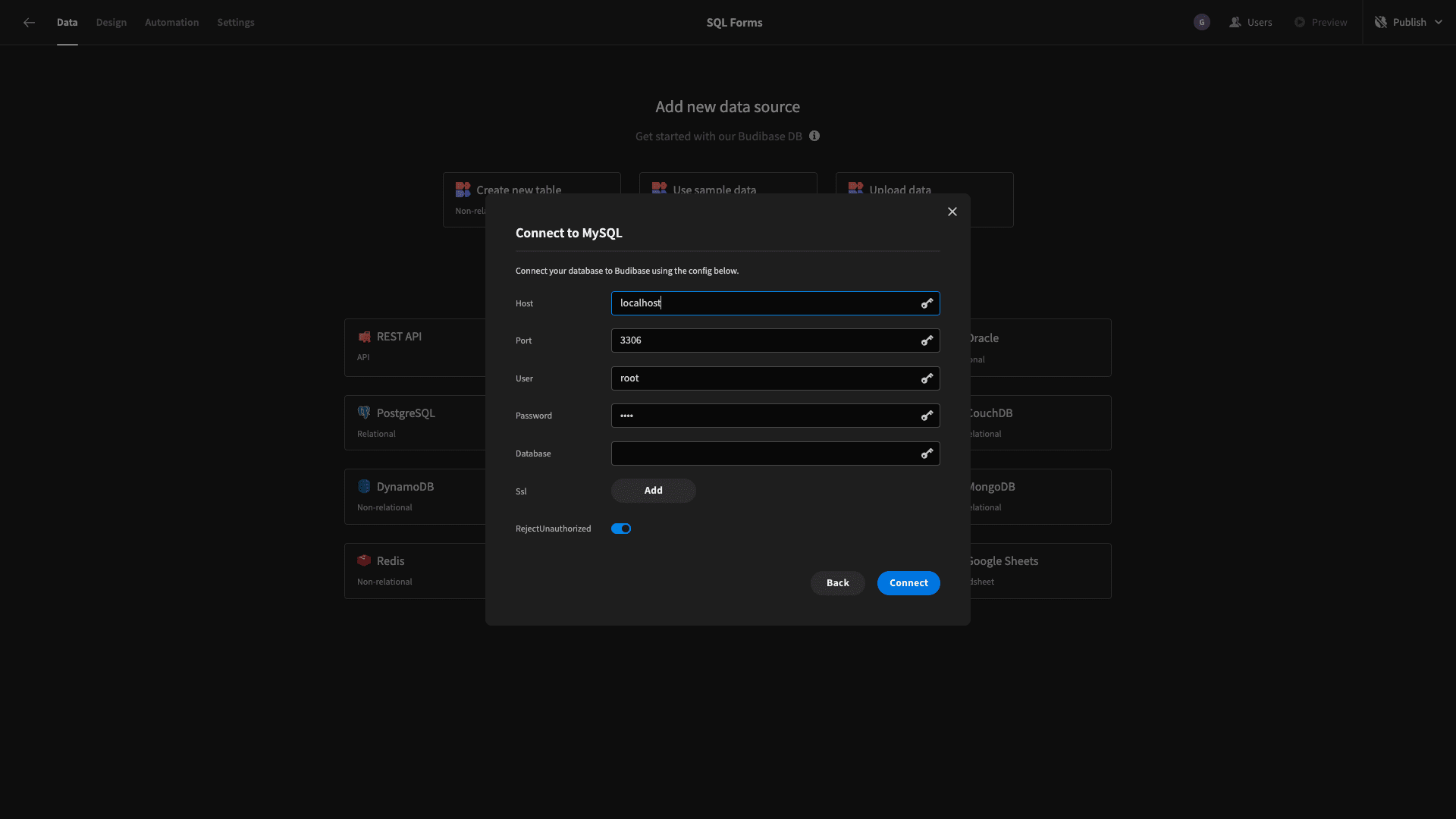 MySQL Forms