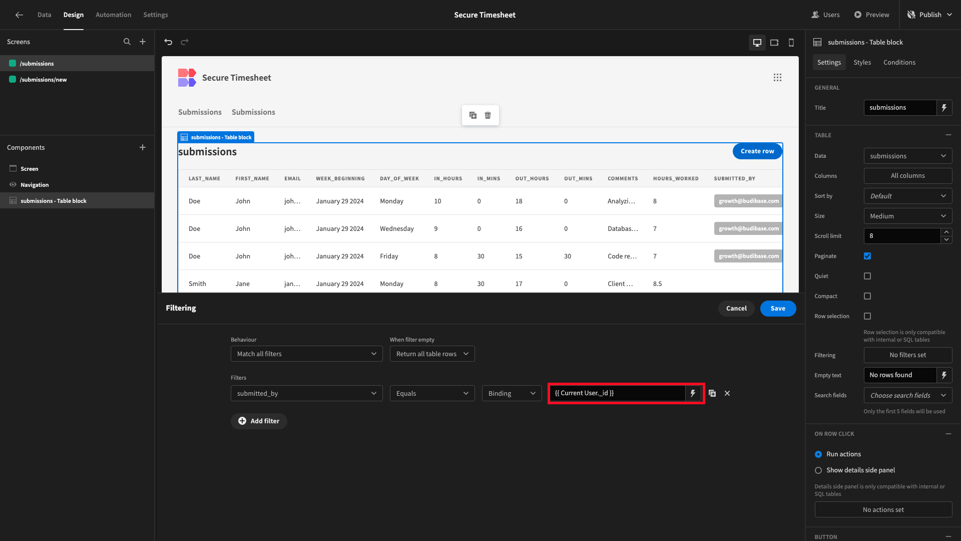 Secure Timesheet Secure Timesheet