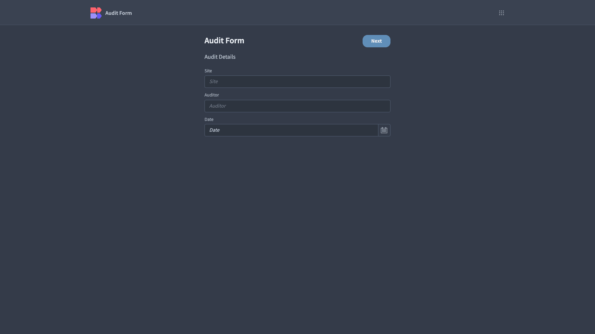 Audit Form Audit Form