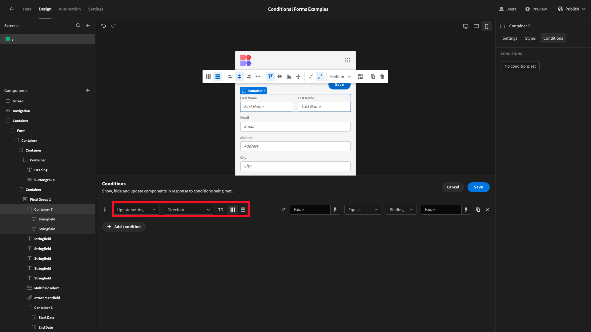 Update Setting Update Setting