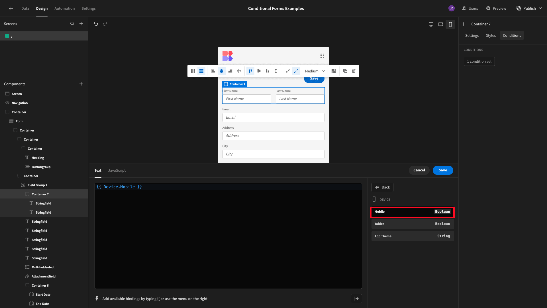 Conditional Logic Forms Conditional Logic Forms