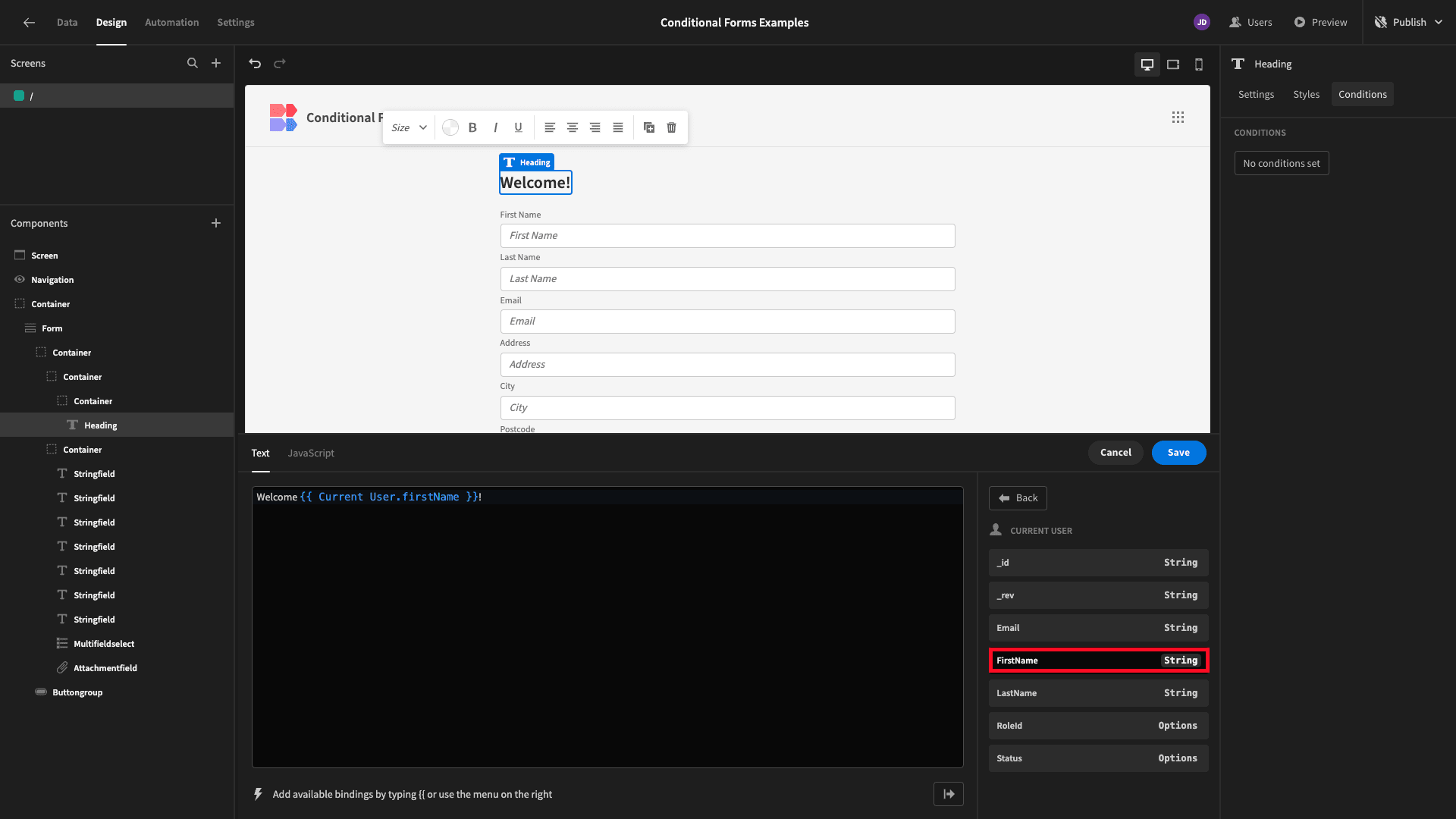 Conditional Logic Forms Conditional Logic Forms