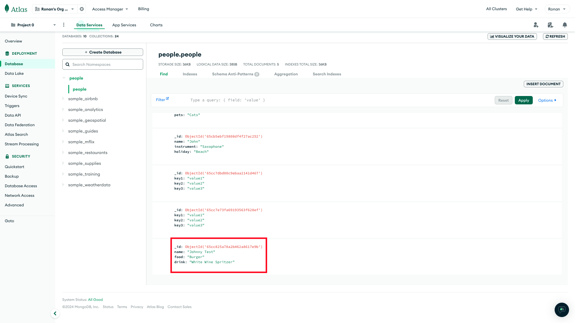 JSON Object JSON Object