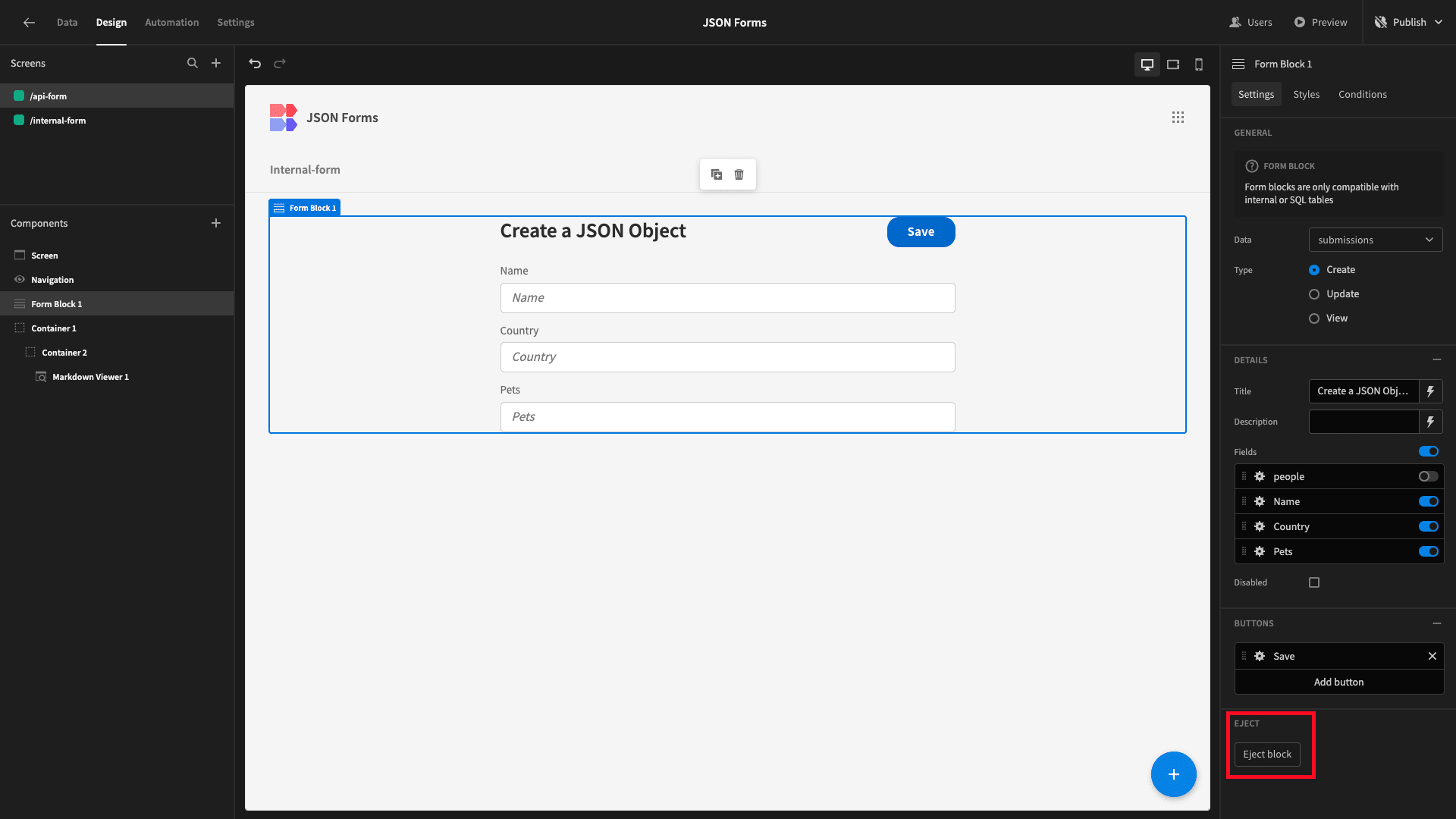 Send Form Data to JSON Send Form Data to JSON