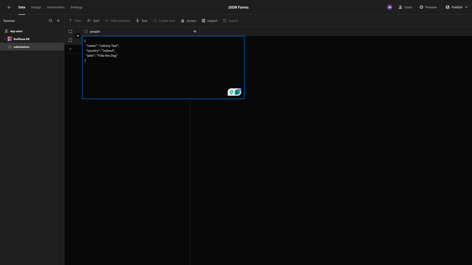 JSON Object JSON Object