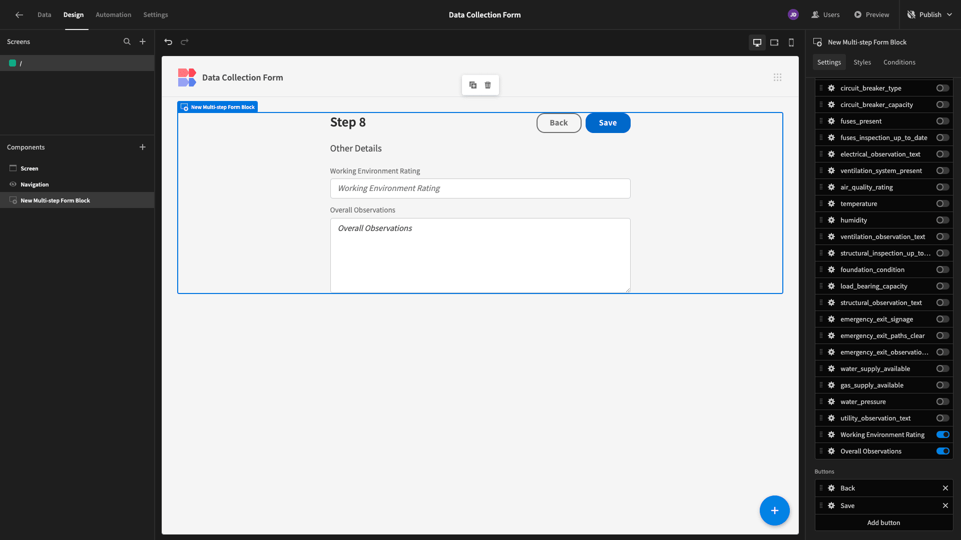 Data Collection Form Data Collection Form