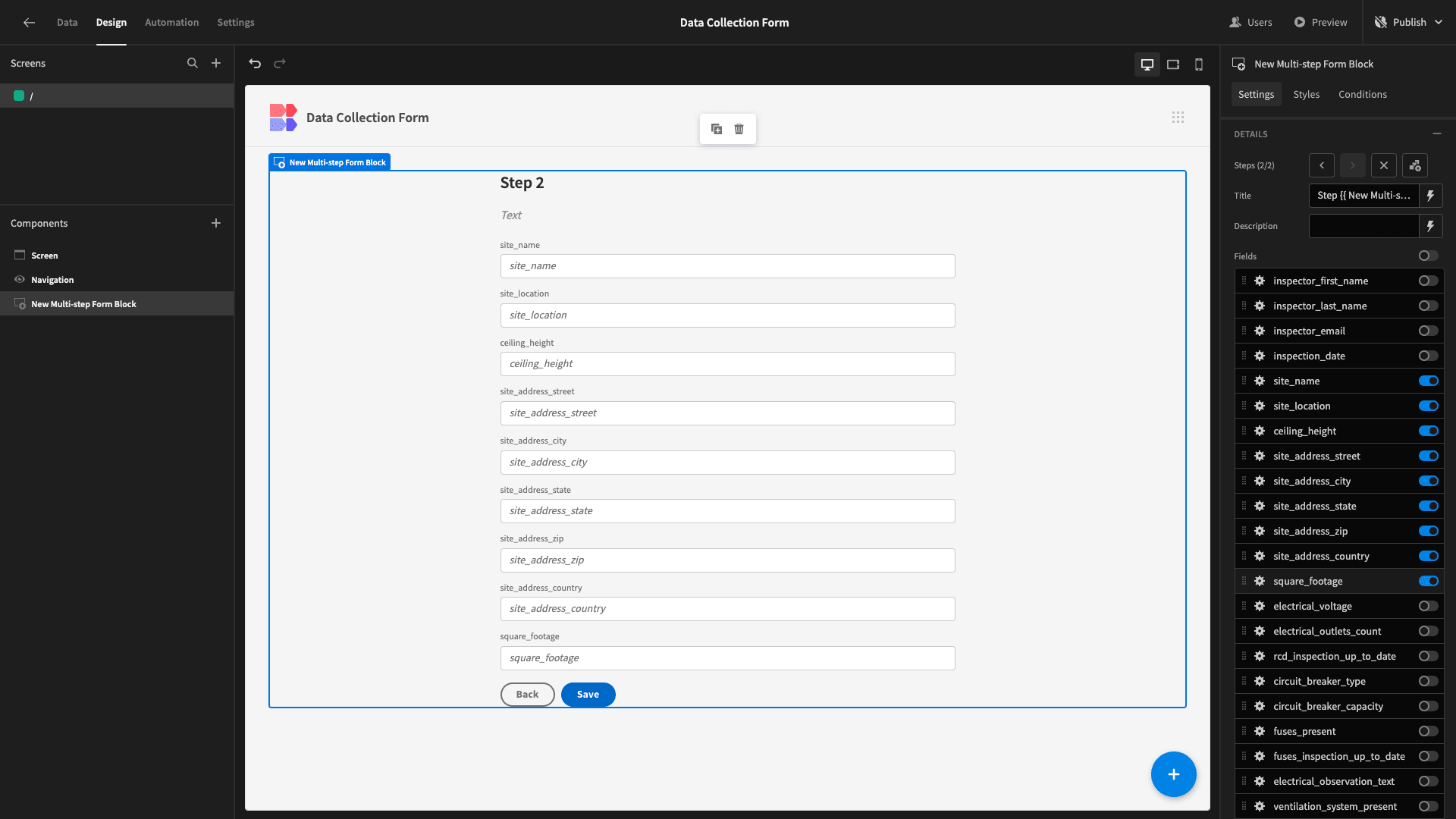 Data Collection Form Data Collection Form