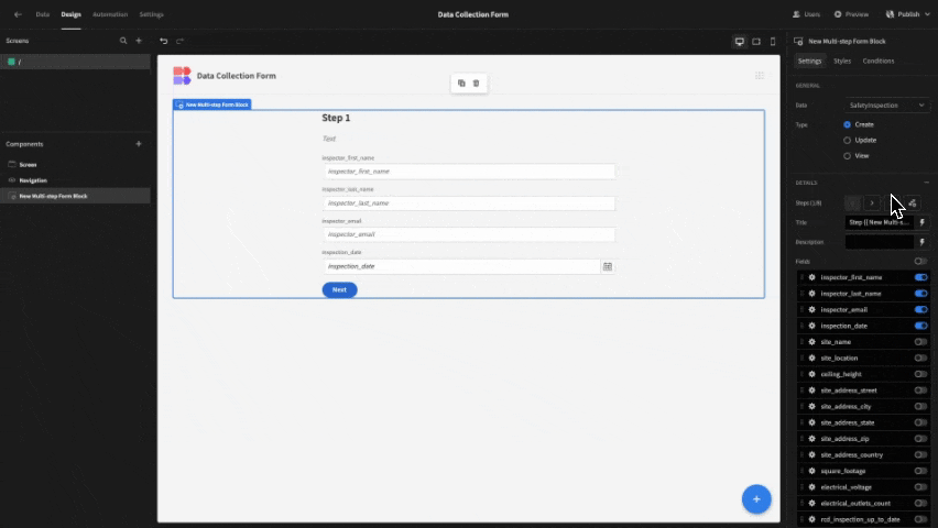 Data Collection Form Data Collection Form