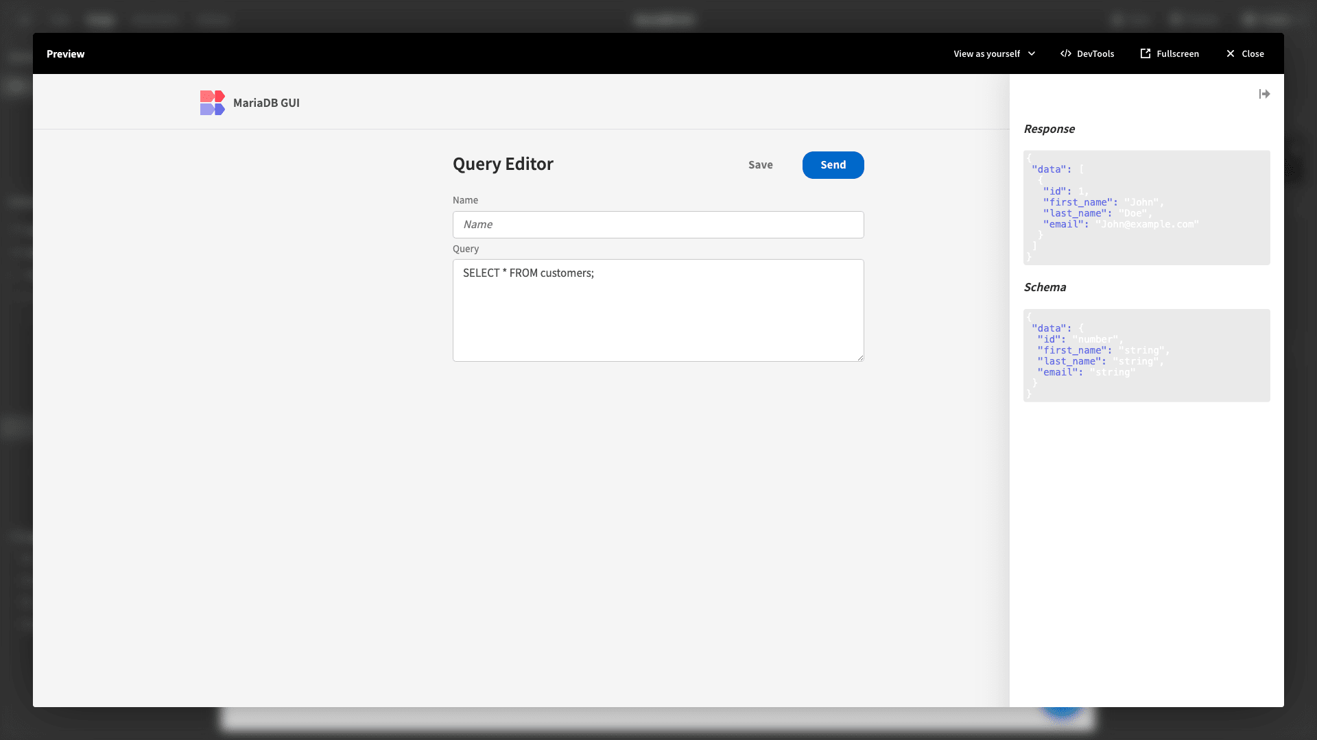 MariaDB GUI
