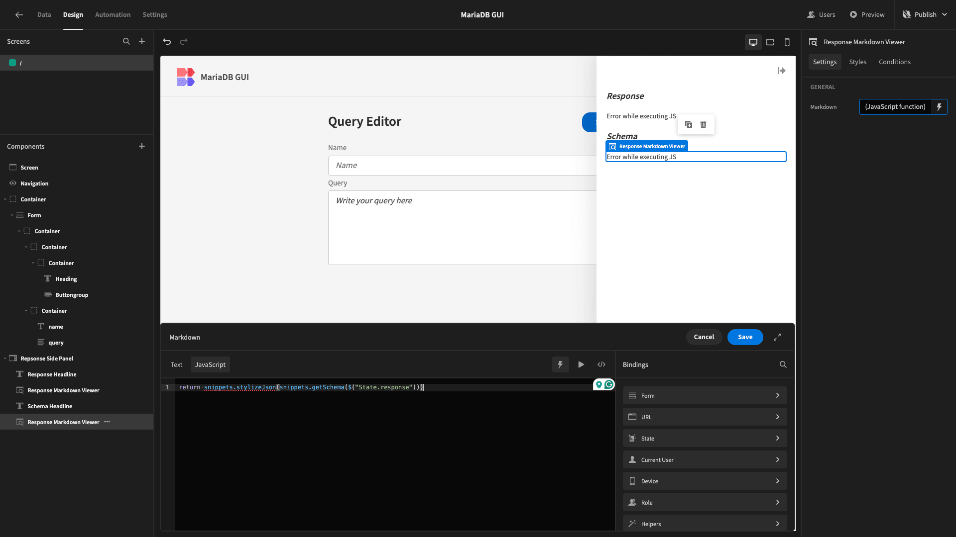 MariaDB GUI
