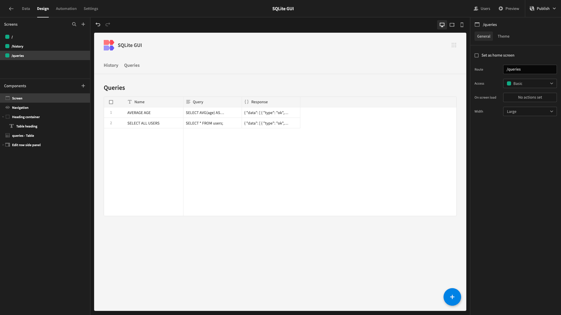 Saved Queries