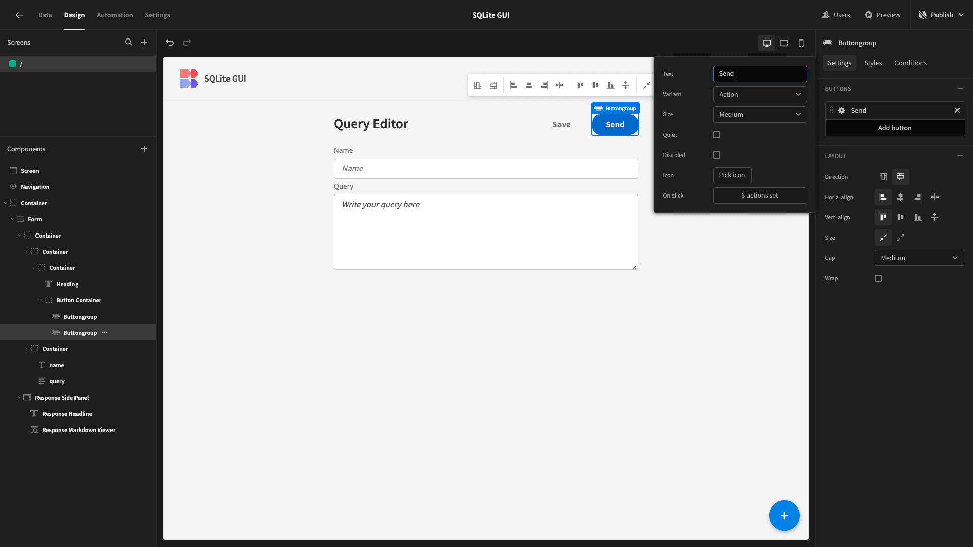SQLite GUI