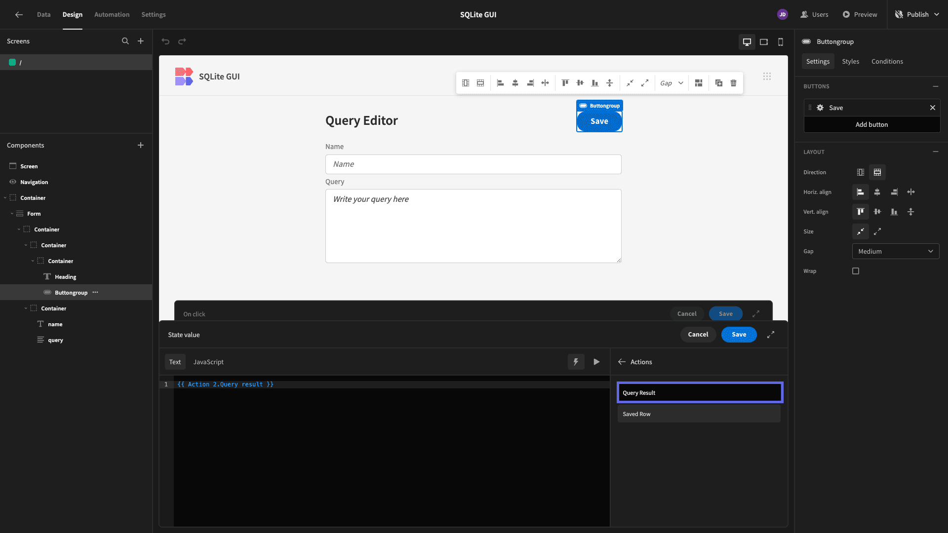 Query Result
