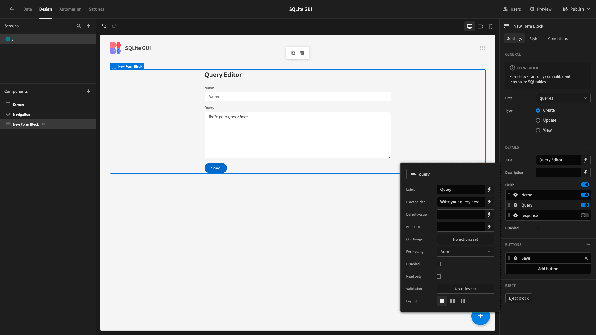 Form Design