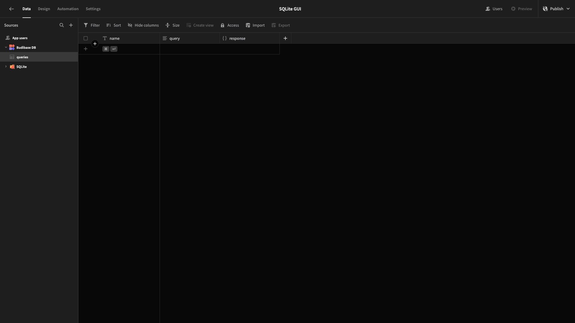 Database Table