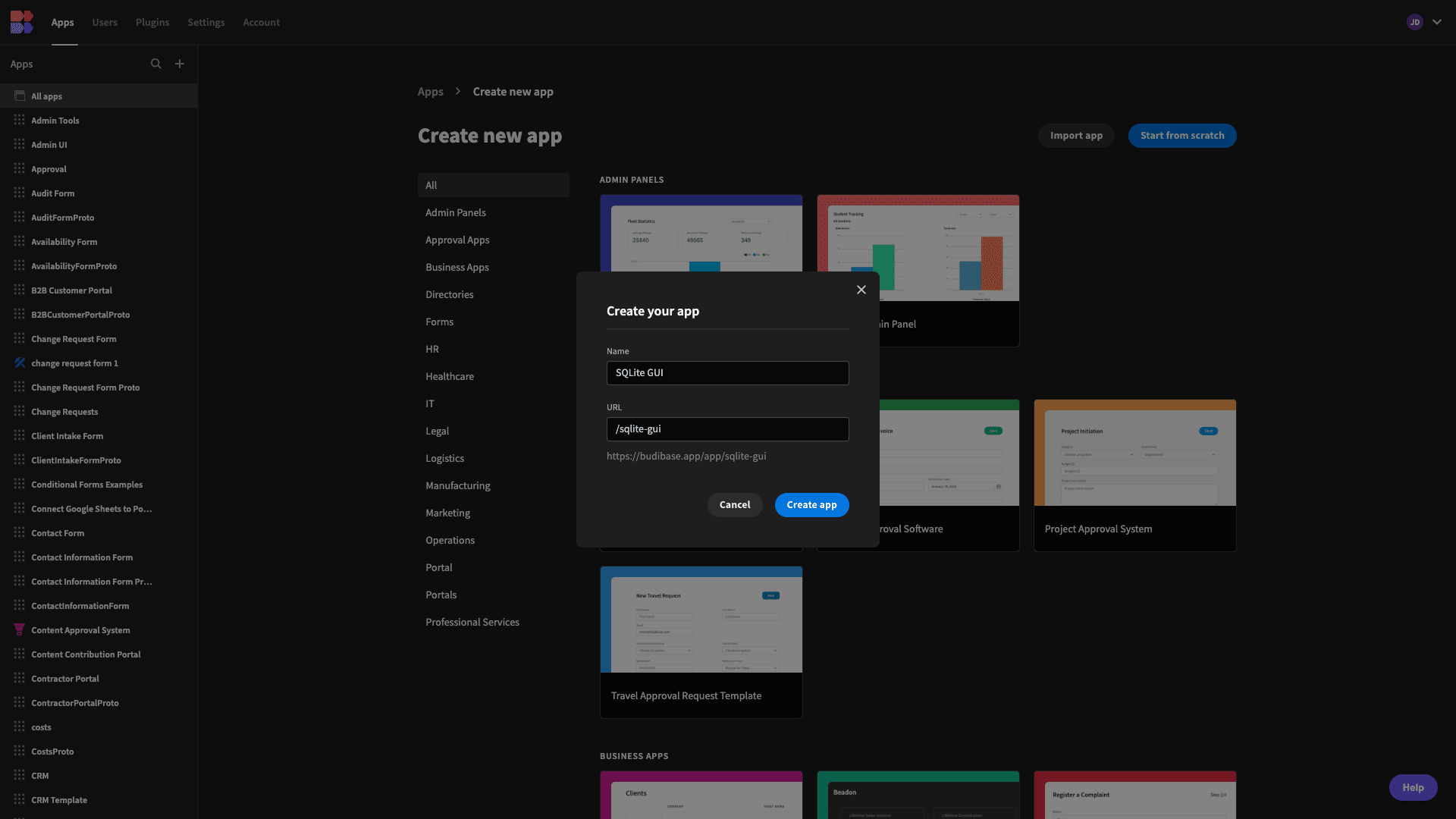 SQLite GUI