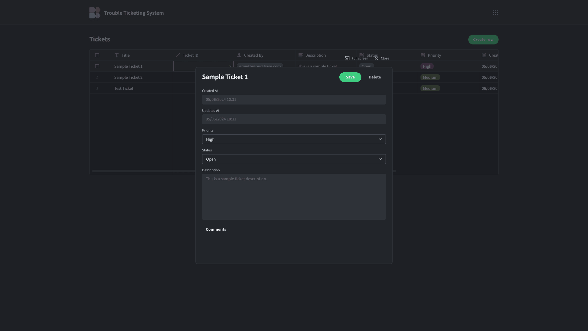 Trouble Ticketing System Trouble Ticketing System