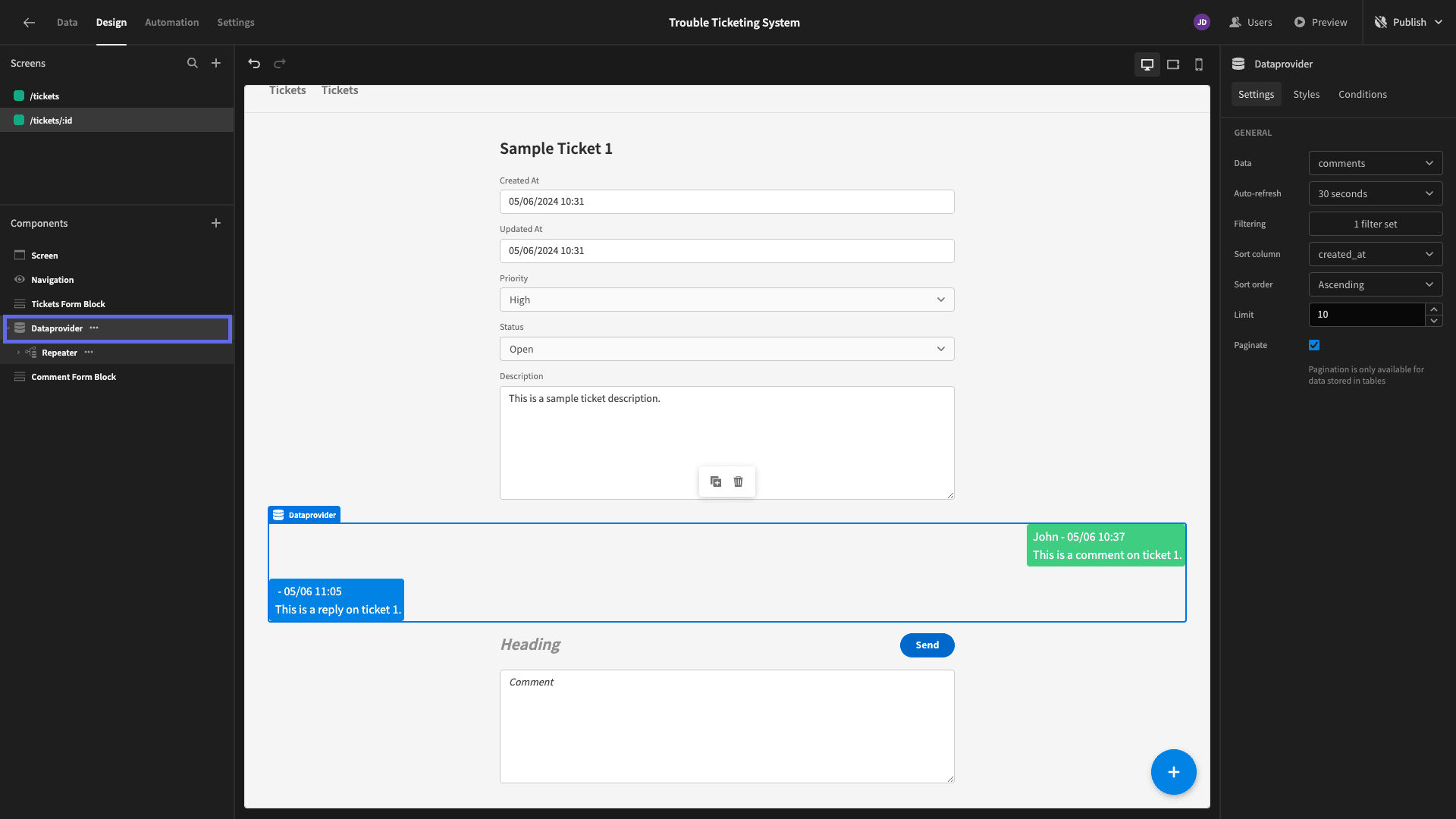 Trouble Ticketing System Trouble Ticketing System
