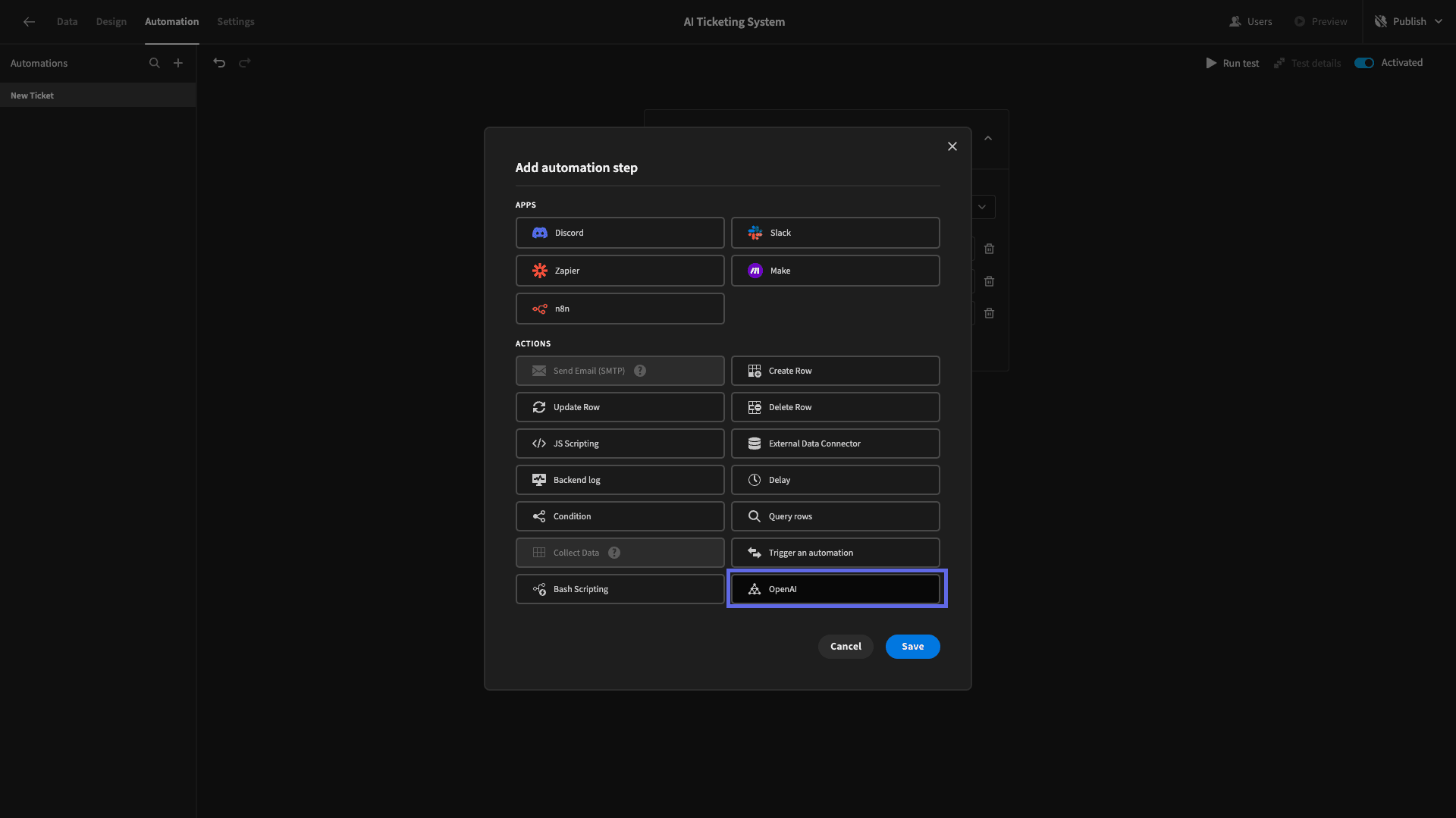 Automation Step Automation Step