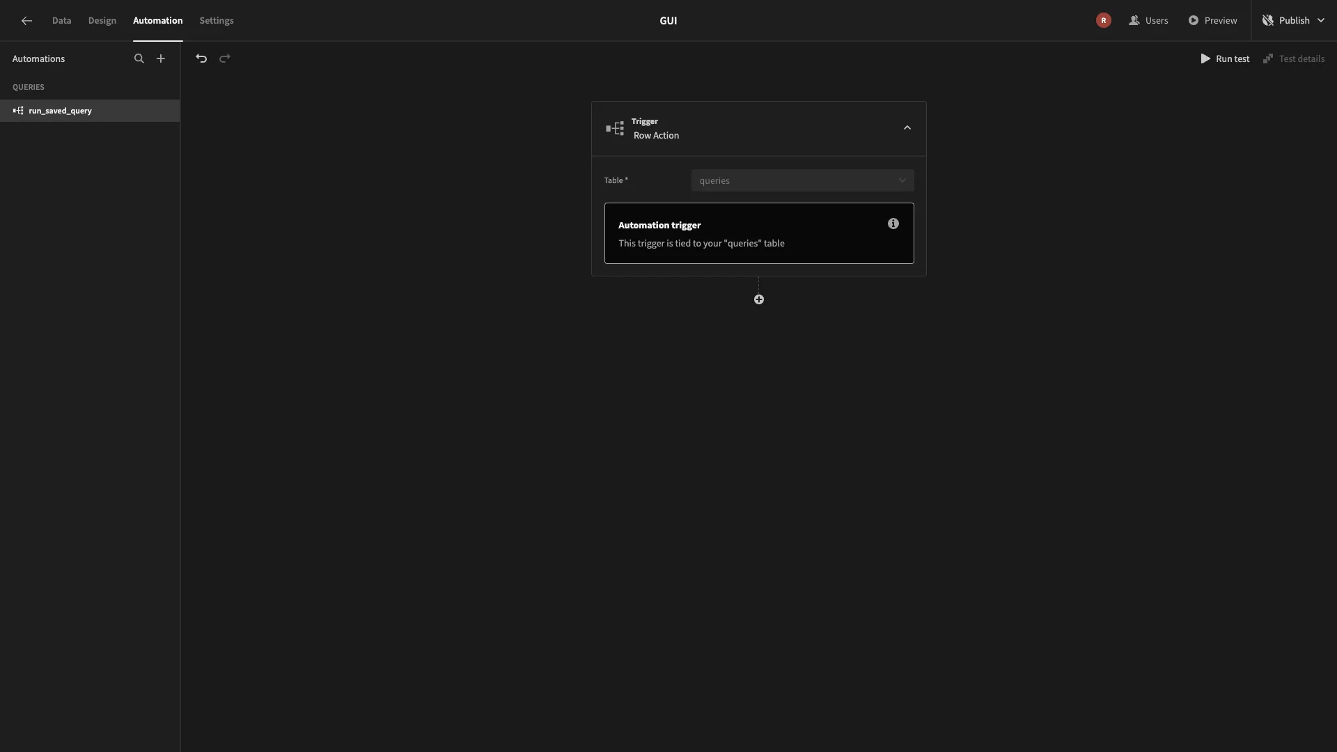 Run Saved Query
