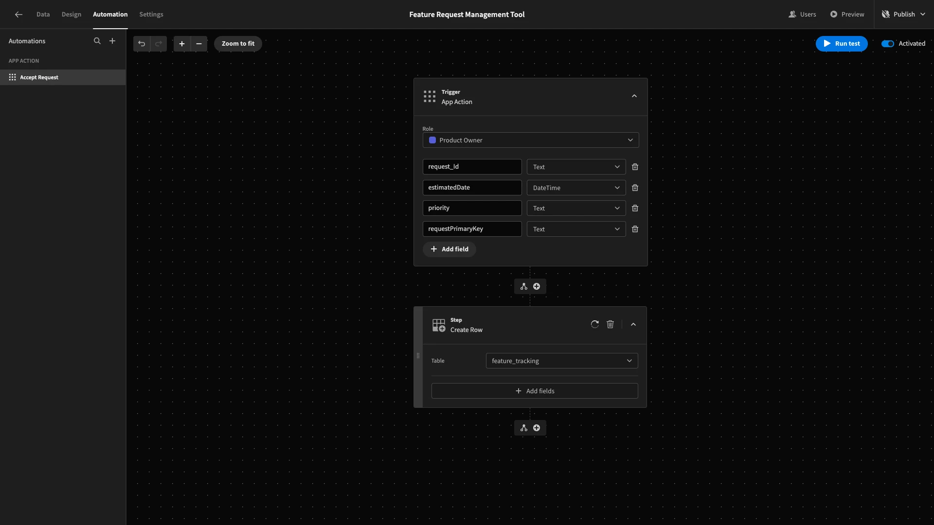 Create Row Create Row