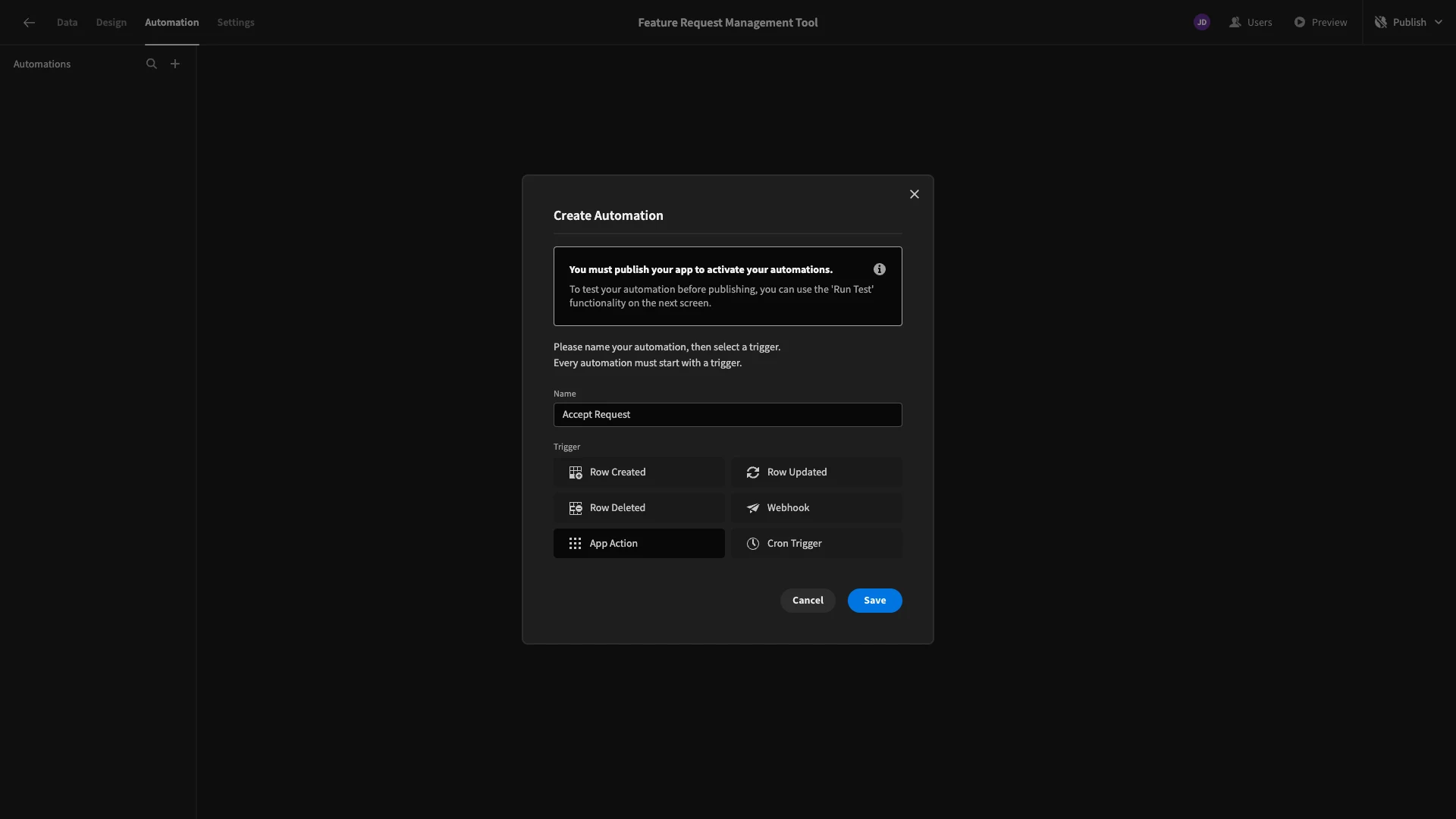 App Action App Action