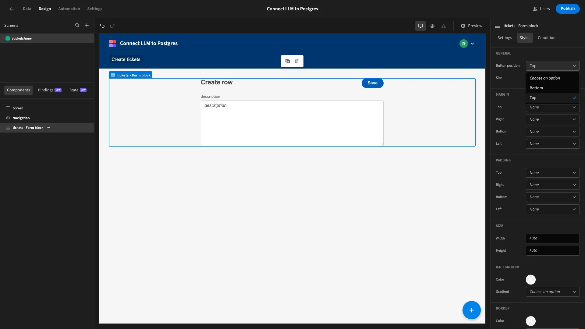 Connect LLM to Postgres Connect LLM to Postgres