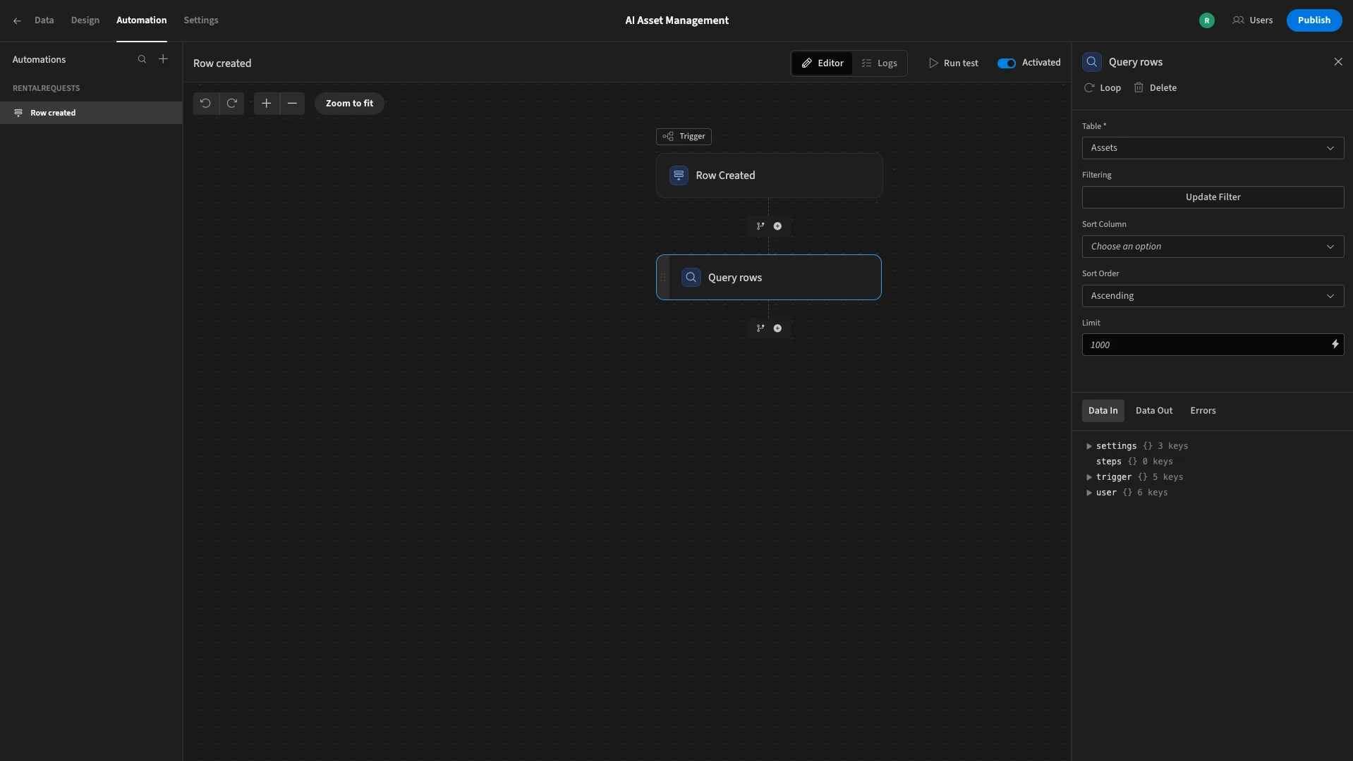 Query Rows Query Rows