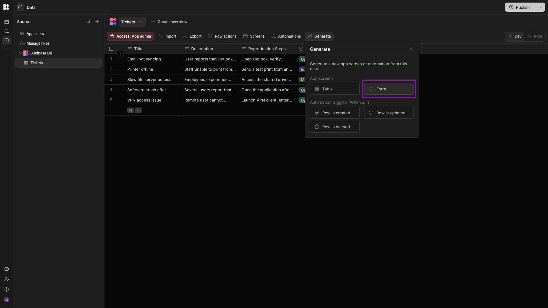 Database